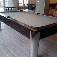 Light Neutral and Dark Wood Combination Pool Table