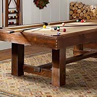Natural Wood Pool Table